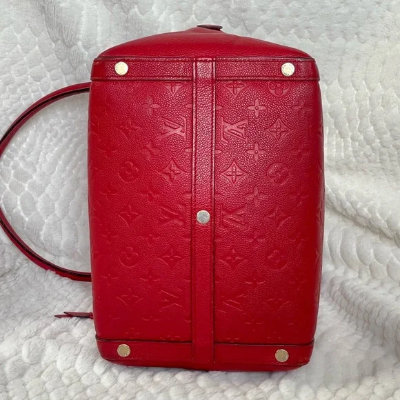 Louis Vuitton Marais MM Empreinte Cerise Red Bag - Picture 5 of 16
